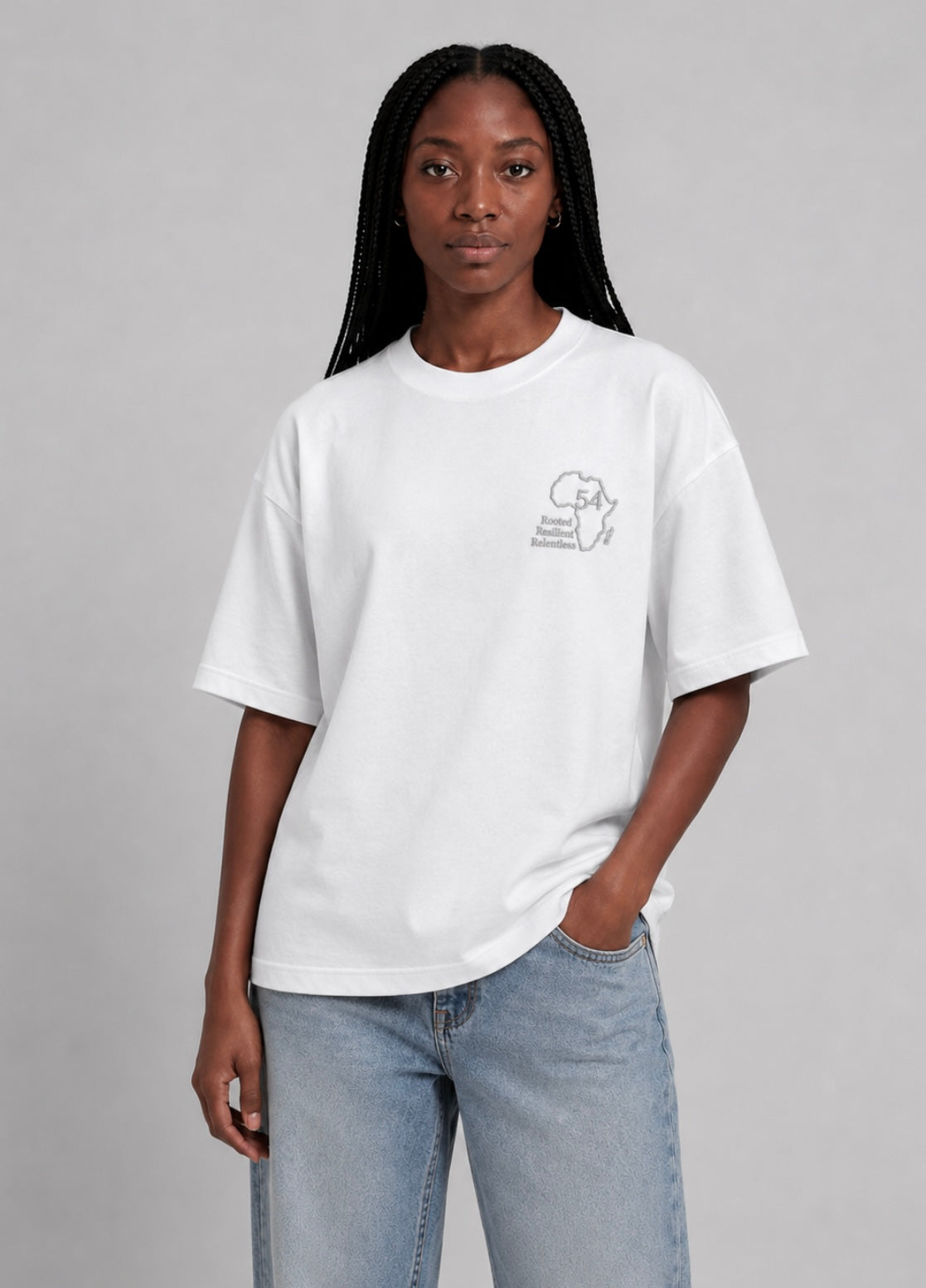Identity Oversized T-Shirt White