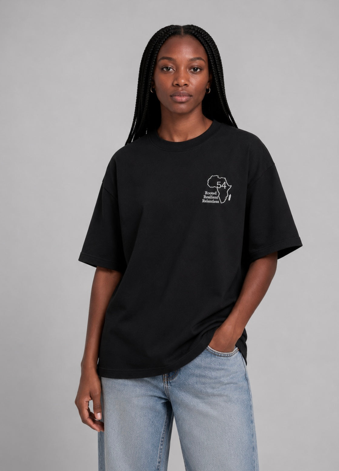 Identity Oversized T-Shirt Black