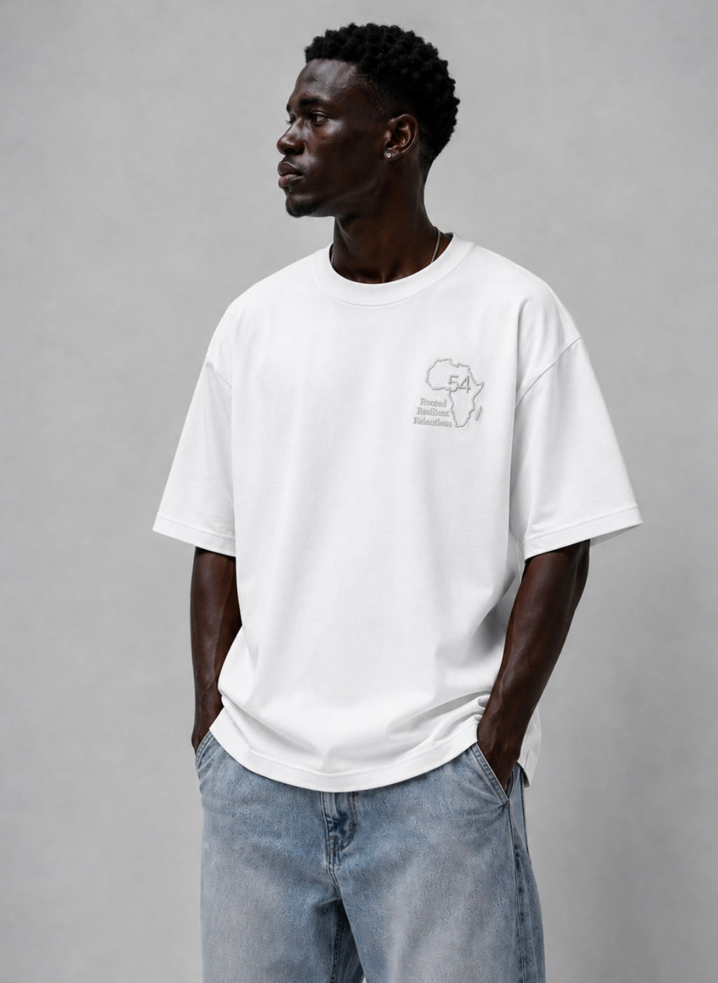 Identity Oversized T-Shirt White